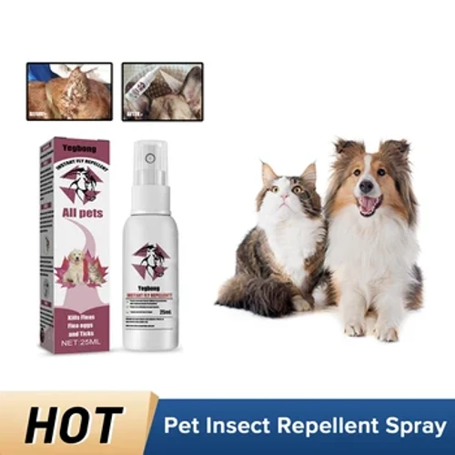 Thú Cưng Thuốc Trừ Sâu Xịt Bọ Chét Đánh Côn Trùng Diệt Côn Trùng Giảm Ngứa Tẩy Giun Cho Chó Kháng Khuẩn Mèo Đuổi Côn Trùng Chất Lỏng