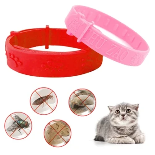 Có thể điều chỉnh Vòng Cổ Thú Cưng Diệt Bọ Chét Kiểm Soát Dịch Hại Bảo Vệ Và Loại Bỏ Bọ Chét Cổ Đẩy lùi Vòng Cổ Cao Su Thú Cưng Mèo Con Tiếp Liệu