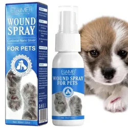Sårspray til kæledyr Ingen hudskader Loppe- og skovflåtspraykontrol Relief Hudplejespray Kæledyrsspray til sår- og hudpleje
