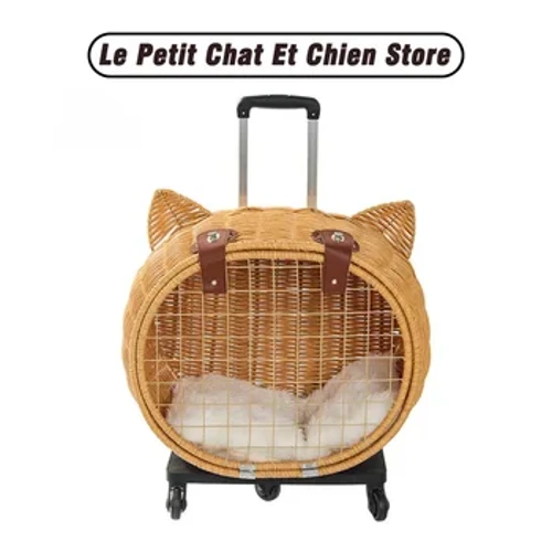 Gaosi Mea Fa'atau Atu Tu'usa'o Avanoa Tele Fagafao Femalaga'iga Ato Rattan Wicker I luga ole uili Trolley Trolley Pushchair