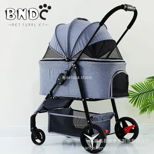 Huaying Thú Cưng Xe Ngoài Trời Chó Xe Có Thể Tháo Rời Thú Cưng Xe Nhẹ Có Thể Gập Lại Ngoài Trời Thú Cưng Xe Du Lịch Xe Đẩy Xe Đẩy Cho Bé