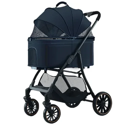 Gwerthu Poeth Stroller Anifeiliaid Anwes Moethus Ci Cert Teithio Carrier Cath Mawr Stroller Anifeiliaid Anwes Ar gyfer Cŵn A Chathod