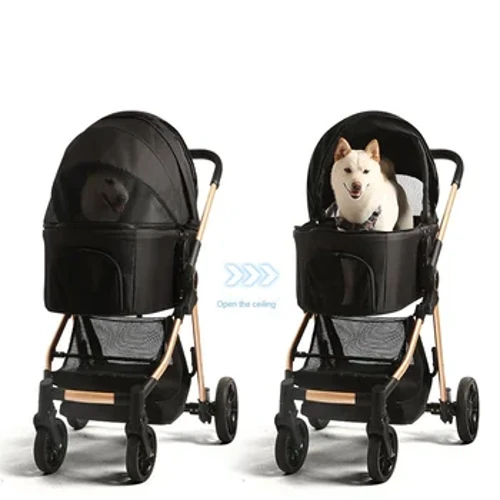 Strollers peataí Taisteal Tube Alúmanam Mála Cart Peataí Scaradh Stroller Madraí Infhillte Stroller Peataí Carr Madraí Cás tralaí Suíochán Iompróir