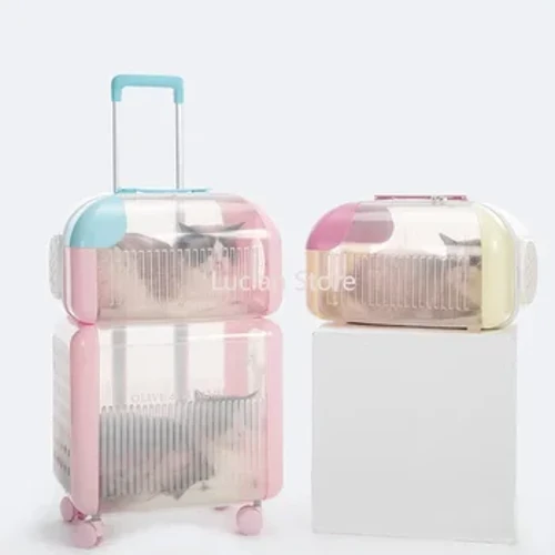 Strollers Cait Iompróirí Gleoite Úrscéal Breathable Ainmhithe Allamuigh Cait Iompróir Taisteal Jaula Para Gatos Pet Accessories
