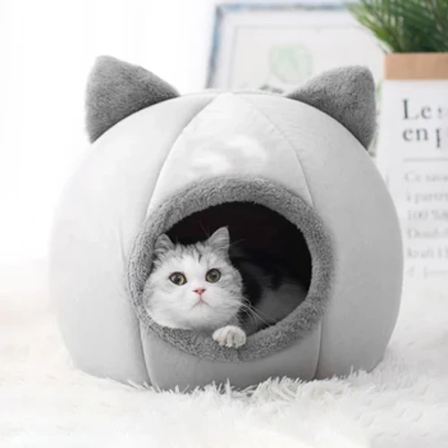 Cat Cave House Zelt Nischbett Hausdéierbett Mat Nest Haus Miwwelbeutel Matratz Hondskëssen Couch Cave Sack