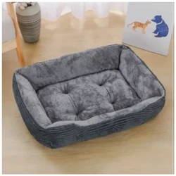 Giường cho chó mèo thú cưng hình vuông sang trọng cũi trẻ nhỏ sofa giường đệm thú cưng làm dịu con chó nhà giường vật phụ