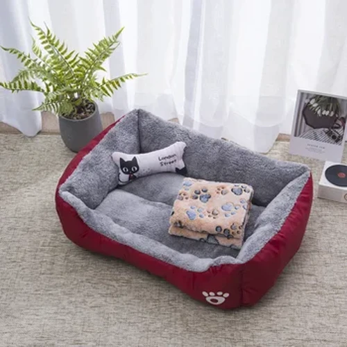 Mùa đông ấm áp lớn chó sofa giường chó quỳ gối mèo nhà đệm chó cưng giường chó nhà mềm tổ chó giỏ giỏ giường cho mèo con