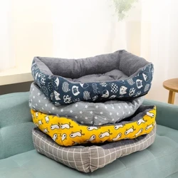 Kumportableng Pet Nest Cat Beds Palapot Alagang Hayop Mats Dog Bed para sa Small Medium Malaking Alagang Hayop Sofa Bed Panatilihing Warm Kennel Sleeping Beds