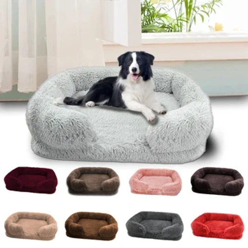 Moe ʻīlio nui hou hou no ka moena holoholona ʻīlio mānoanoa Pad ʻīlio moe Sofa e hiki ke hoʻoneʻe ʻia Pad ʻīlio liʻiliʻi nui ʻīlio square kennel.