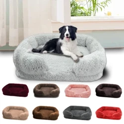 Mới mới giường chó Dog Dog Thú cưng đồ vật nuôi Mùa đông dày Pad Dog Giường ngủ sofa có thể tháo rời chú chó nhỏ chó lớn vuông