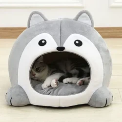 Çok Yumuşak Kedi Yatak Evcil Hayvan Sepeti Kedi Evi Kanepe Küçük Köpek Şezlong Yastık Yavru Kediler Mağara Köpek Mat Ev çadır yatak Malzemeleri Kediler için