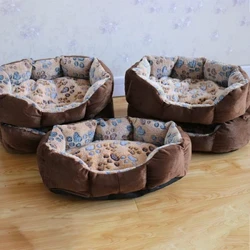 Mataí Leapacha Madraí Peataí Bog Ciseán Codlata Kennel Tolg Te Plush le haghaidh Cat Madraí Beaga