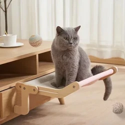 Fenêtre pour chat robuste, assemblage en bois, lit suspendu, toile de coton, facile à laver, contreplaqué multicouche, hamac, lits nid, offre spéciale