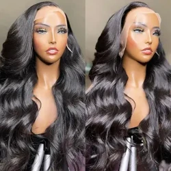 yong T-Scheitel Lace-Perücken HD transparente Lace-Perücken T13X6X1 klebefrei vorgezupft 30-Zoll-Body-Wave-Spitzenfront-Perücke aus menschlichem Haar für
