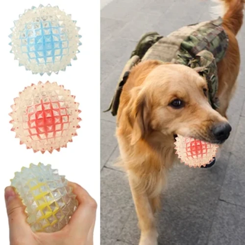 Pelotas de juguete para perros, pelota para masticar limpia con dientes de perro, juguetes para cachorros, entrenamiento resistente a mordeduras, juguete interactivo para masticar, accesorios para perros