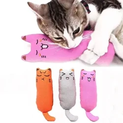 Mainan Catnip Lucu Jempol Mewah Bantal Gigi Grinding Tahan Gigitan Menggoda Relaksasi Kucing Mengunyah Mainan Aksesoris Hewan Peliharaan