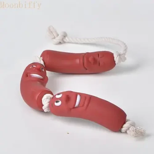 1/3 Máy Tính Đồ Chơi Cho Chó Ngộ nghĩnh Xúc Xích Hình Huấn Luyện Tương Tác Cho Chó Con Nhai Đồ Chơi Cắn Chống Chó mài Răng Đồ Cho Thú Cưng