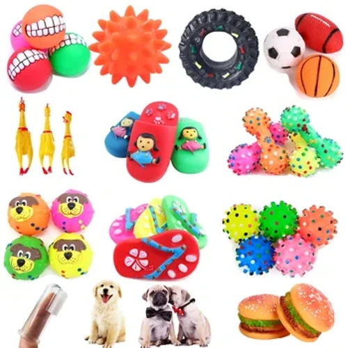 Neit Squeak Dog Toy Schreiend Poulet Chew Bone Slipper Squeaky Ball Dog Toy Zänn Schleifen Training Hausdéieren Spillsaachen