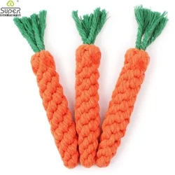 1PC 22cm Soláthar Peataí Bréagán Madraí Peataí Ardchaighdeáin Cruth Cairéad Rope Puppy Bréagáin Chew Glanadh Fiacla Oiliúint Spraoi Allamuigh