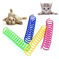 4 Cái/túi Mở Rộng Màu Sắc Mèo Lò Xo Nhựa Thú Cưng Đồ Chơi Cho Mèo Tương Tác Sản Phẩm Thú Cưng Cho Mèo Mèo Cưng Đồ Dùng Cho Thú Cưng sản Phẩm