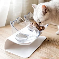Bát ăn đôi chống trượt cho mèo Bát ăn cho chó có chân đế Thức ăn cho mèo Bát đựng nước cho mèo Bát ăn cho thú cưng Đồ dùng sản phẩm cho chó