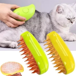 Mèo Hơi Nước Bàn Chải Ướt Chó Bàn Chải Điện 3 Trong 1 Xịt Mèo Bàn Chải Tóc Massage Cho Thú Cưng Lược Tẩy Lông Lược