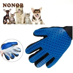 NONOR Rubber Rubber Bath Scuab Cosaint Silicone Cat Comb Glove Massage Grooming Madraí Soláthairtí Cait