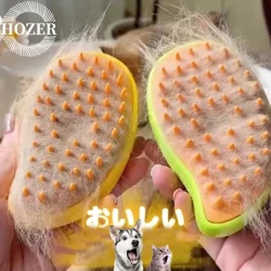 Mèo Hơi Nước Bàn Chải Ướt Chó Bàn Chải Điện 3 Trong 1 Xịt Mèo Bàn Chải Tóc Massage Cho Thú Cưng Lược Tẩy Lông Lược