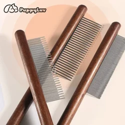 Bàn chải chải lông bằng thép không gỉ Lông dài cho thú cưng Lược chải bọ chét chó mèo Lược chải bọ chét Công cụ loại bỏ bọ chét Sản phẩm dành cho thú cưng