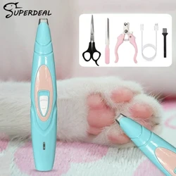 Gunting Anjing Listrik Profesional Pemangkas Rambut Kaki Hewan Peliharaan Anjing Grooming Penata Rambut Anjing Gunting Butt Telinga Mata Pemotong Rambut Pedikur