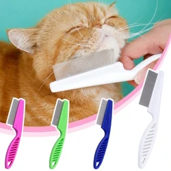 Cíor Madra Peataí Cat Cíor Cruach Dhosmálta Flea le haghaidh Gruaige Madraí Cat Uirlisí Grúmaeireachta Madraí Fuaradh Madraí Cat Soláthairtí Scuab