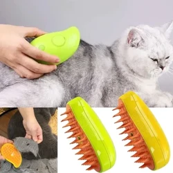 Katu berria Txakurra zaintzeko orrazi elektrikoa Spray ur spray Kitten Pet Orrazia silikonazko leuna depilazioa Katuak bainu eskuila apaintzeko hornidura