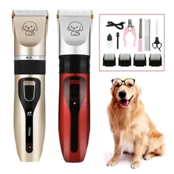 Chó Chuyên Nghiệp Tóc Điện Chải Lông Tông Đơ Cho Thú Cưng USB Sạc Máy Cạo Râu Decibel Thấp Động Vật Cắt Tóc Máy