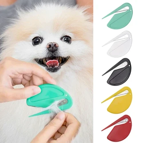 2024 New Cat Dog Comb Pet Open Knot Comb Cat Puppy Hair Shedding Grooming Trimmer Comb Blade Comb Cat Brush