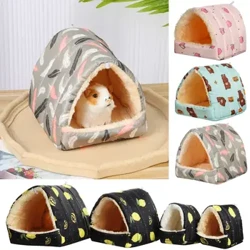 Cute Small Animal Sleeping Bed Hamster House Mini Pet Rabbit Squirrel Winter Warm Nest Comfortable Guinea Pig Nest