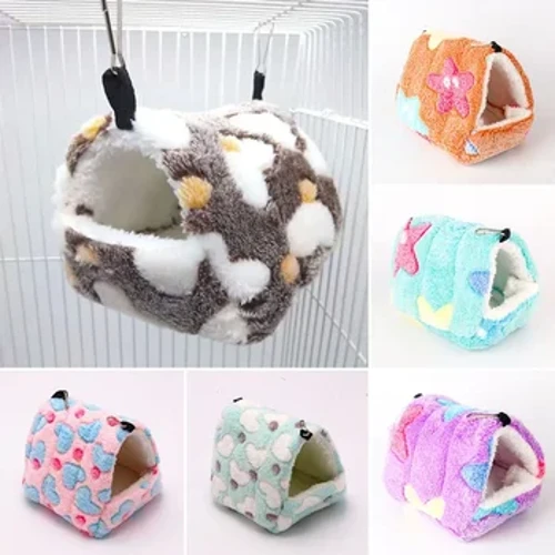 Renkli Rahat Tavşan Sincap Mini Kafes Hamster Evi Küçük Hayvan yatak Gine Domuz Yuva Sıcak Küçük Hayvanlar Yuva