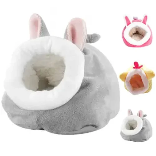 Mềm mại dễ thương Giường Nhỏ Thoáng Khí Tốt Tổ Ấm Lồng Phụ Kiện Mùa Đông Hamster Cotton Động Vật Nhà Chuột Lang Lồng Tiếp Liệu