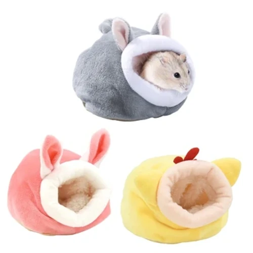Vindtett Hamster Nest Hamster House Glider Marsvin Bunny Winter Plushy Nest