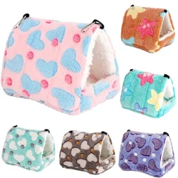 Dễ Thương Hamster Nhà Mùa Đông Làm Dày Ấm Áp Giường Mềm Mại Thương Hiệu Nhỏ Tổ Động Vật Cho Hamster Chuột Lang Thỏ Sóc Thú Cưng lồng