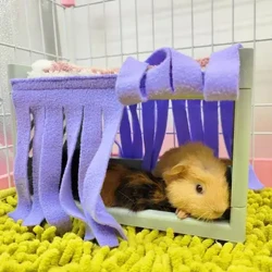 Ezkutatu Etxea Ohe Borla Ateko Gortina Leun Erosoa Garbigarria Animalia Txikiak Kaiola Osagarriak Cobayarako