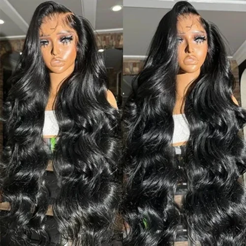 Body Wave Spets Främre Peruk Helspets Människohår Peruk För Kvinnor 30 34 Inch 13x4 13x6 Hd Brazilian Pre Plocked Spets Frontal Peruk