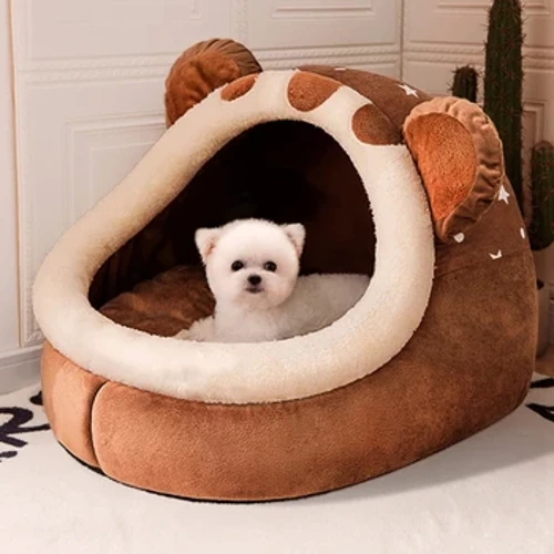 Giấc Ngủ Sâu Ấm Áp Trong Mùa Đông Giường Nhỏ Thảm Giỏ Nhỏ Sản Phẩm Nhà Cho Chó Thú Cưng Lều Ấm Cúng Hang Tổ Trong Nhà Ấm Áp