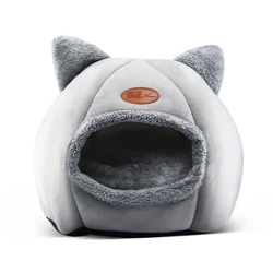 Cama para gatos cómoda y profunda para dormir en invierno, cesta pequeña para productos de casa de gatos, tienda para mascotas, camas cueva acogedoras para gatos, interior para perros, 2023