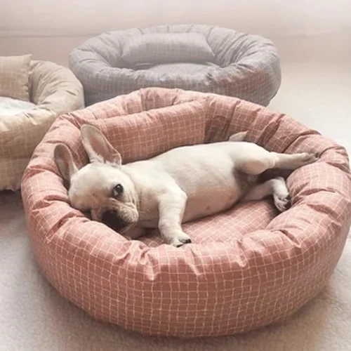 Leapacha Babhta Peataí do Mhadraí Cait Éadach Bog Madra Peataí le Pillow Ainmhithe Cúisíní Codlata Tolg Madraí Teach Cat Beag Gabhálais Madraí