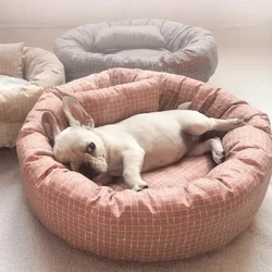 Leapacha Babhta Peataí do Mhadraí Cait Éadach Bog Madra Peataí le Pillow Ainmhithe Cúisíní Codlata Tolg Madraí Teach Cat Beag Gabhálais Madraí