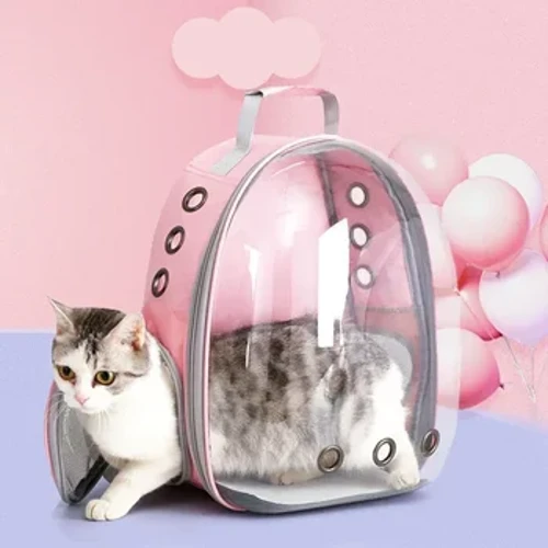 Maglakbay Nang May Estilo Kasama ang Iyong Alagang Hayop: Pet Backpack Carrier Para sa Aso at Pusa - Disenyo ng Space Capsule Para sa Mga Panlabas na Pakikipagsapalaran!