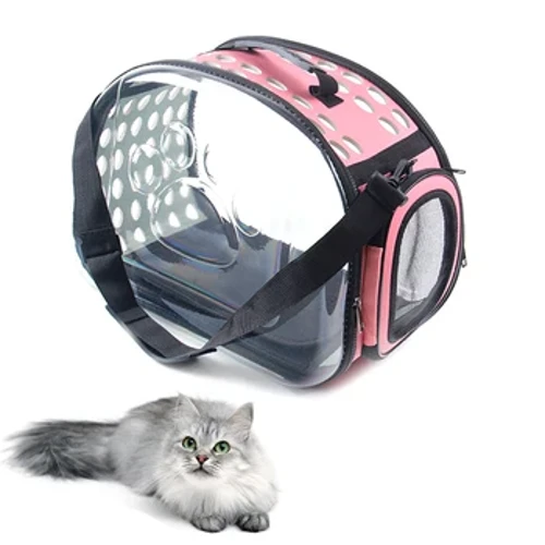Cat Dog Carrier Bag Transportation Travel Breathable Pet Handbag Portable Shoulder Basket Backpack Rabbit Tote Transparent Cage