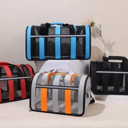 Mála Gualainn Mála Iompraíochta Peataí Soláthar Peataí Turas Peata Madraí Cat Inaistrithe Mála láimhe Taisteal Iompróir Breathable Samhraidh Puppy Kitten Singil
