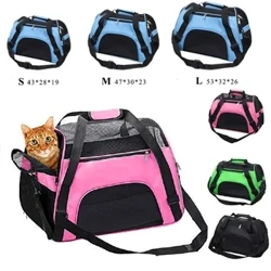 Borse per gatti Borsa da trasporto portatile per cani Borse da trasporto traspiranti in rete per cani di piccola taglia Borsa per gatti pieghevole Borsa da viaggio per animali domestici