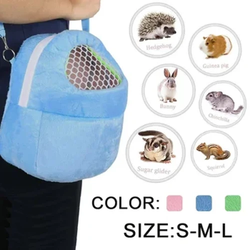 Mála Iompróir Taistil Hamster Muc Ghuine Chinchilla Coinín Iompróir Allamuigh Cage Iompróir Breathable Cage Bog Siúl Bog Iompróir Ainmhithe Beaga